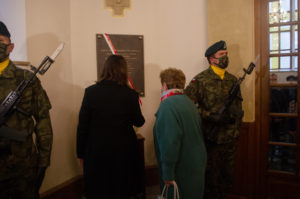 Lublin, odsłonięcie tablicy w kościele garnizonowym 11.10.2020. Foto: W.Wójcik