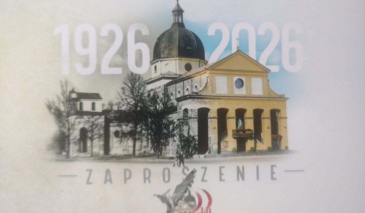Zaproszenie na obchody 100-lecia parafii wojskowej w Skierniewicach 1926–2026