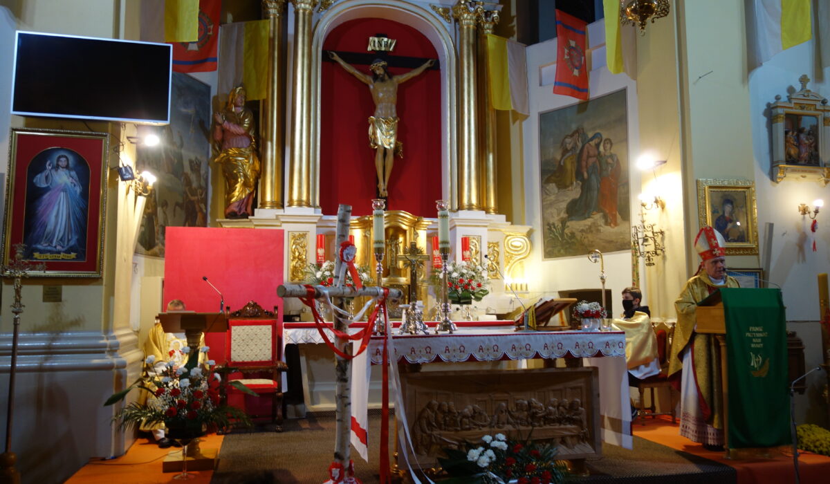 Ołtarz kościoła św. Wojciecha w Krzepczowie